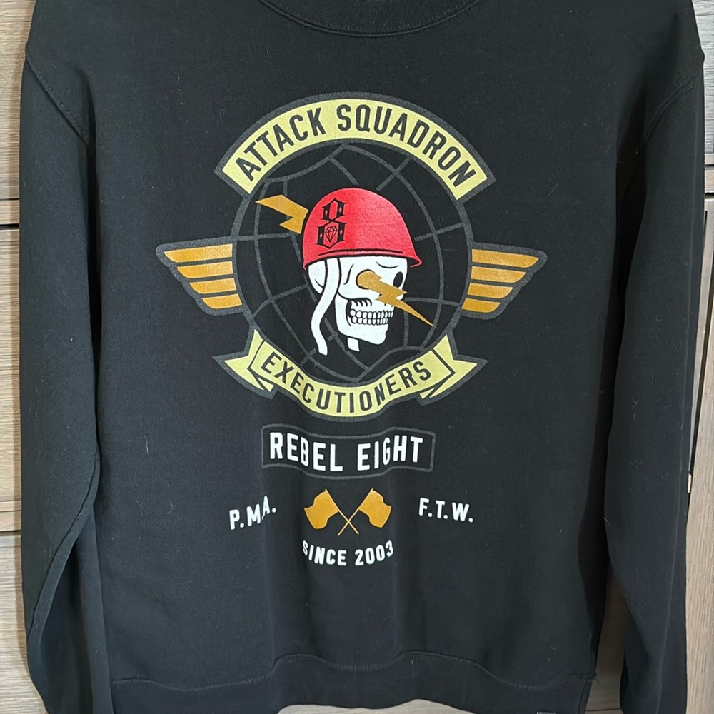 Rebel Eight crew neck hoodie